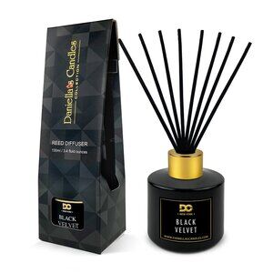 Black Velvet Reed Diffuser Set Black - 3.4oz/100mL